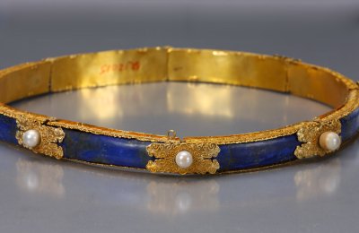 图片[2]-Gold inlaid with lapis lazuli-China Archive